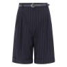WOOL BERMUDA SHORTS WITH BELT