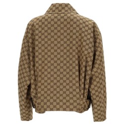 BOMBER JACKET WITH "GG" TEXTURE