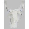 TOP IN LINO CON RICAMO