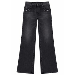 DENIM JEANS WITH HORSEBIT DETAIL
