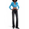 DENIM JEANS WITH HORSEBIT DETAIL