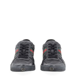 "STRETCH" LEATHER EFFECT SNEAKER