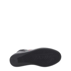 "STRETCH" LEATHER EFFECT SNEAKER