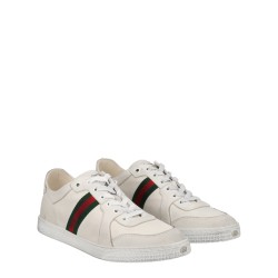 "STRETCH" LEATHER EFFECT SNEAKER