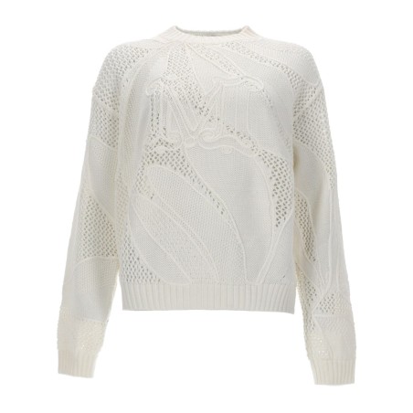 MAGLIA IN COTONE RICAMATO