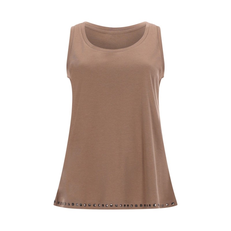 SLEEVELESS COTTON TOP
