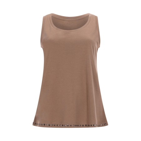 SLEEVELESS COTTON TOP