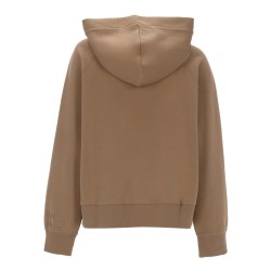 FELPA "ALMA" CON ZIP E CAPPUCCIO