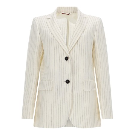 LINEN PINSTRIPE BLAZER