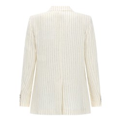 LINEN PINSTRIPE BLAZER