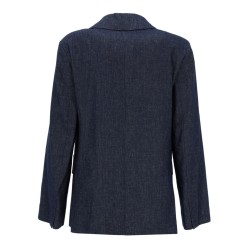 DOUBLE-BREASTED COTTON BLAZER
