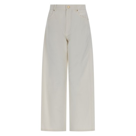 PANTALONE CINQUE TASCHE IN COTONE E LINO