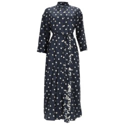 PRINTED SILK "LEVER" DRESS