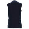 DOUBLE-BREASTED LINEN MAT VEST