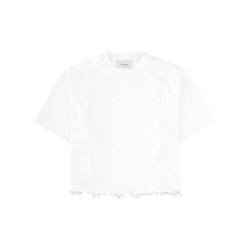T-SHIRT "PALMAS" CON PERLE RICAMATE