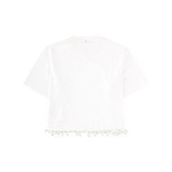 T-SHIRT "PALMAS" CON PERLE RICAMATE