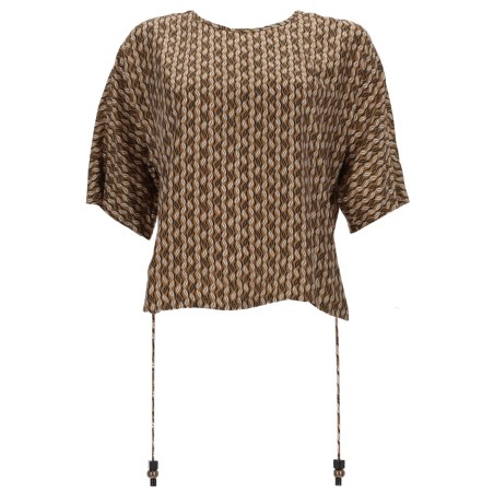 PRINTED SILK BLOUSE