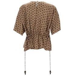 PRINTED SILK BLOUSE