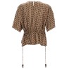 PRINTED SILK BLOUSE