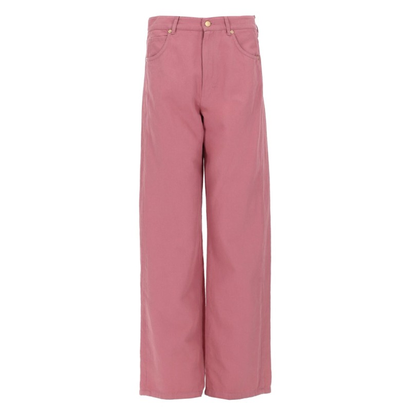 PANTALONE CINQUE TASCHE IN COTONE E LINO