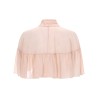 SILK CAPE WITH BOW