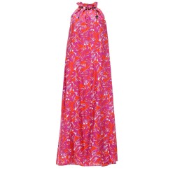 ABITO IN TWILL DI SETA STAMPATA