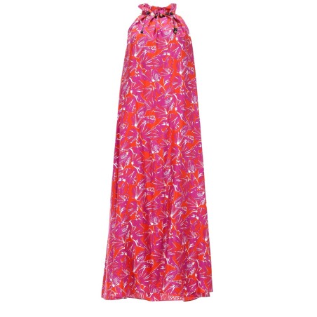 ABITO IN TWILL DI SETA STAMPATA