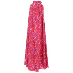 ABITO IN TWILL DI SETA STAMPATA