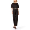 T-SHIRT CON MANICHE IN PIZZO