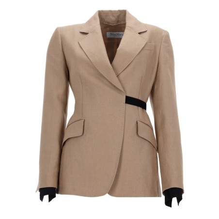 LINEN "SLING" DOUBLE-BREASTED BLAZER