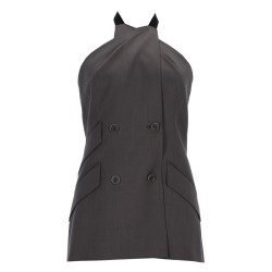 SLEEVELESS WOOL TOP