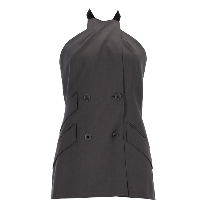 SLEEVELESS WOOL TOP