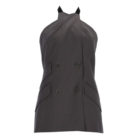 SLEEVELESS WOOL TOP