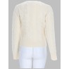 CARDIGAN A TRECCE CON LOGO