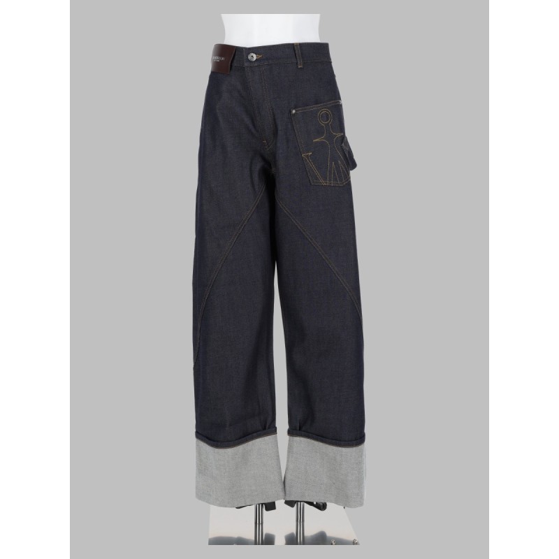jeans twisted turn-up workwear