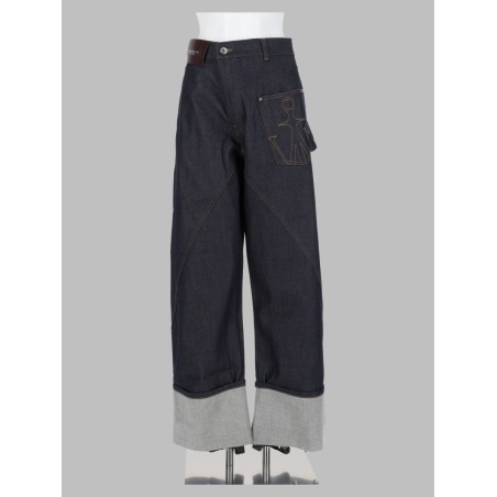 jeans twisted turn-up workwear