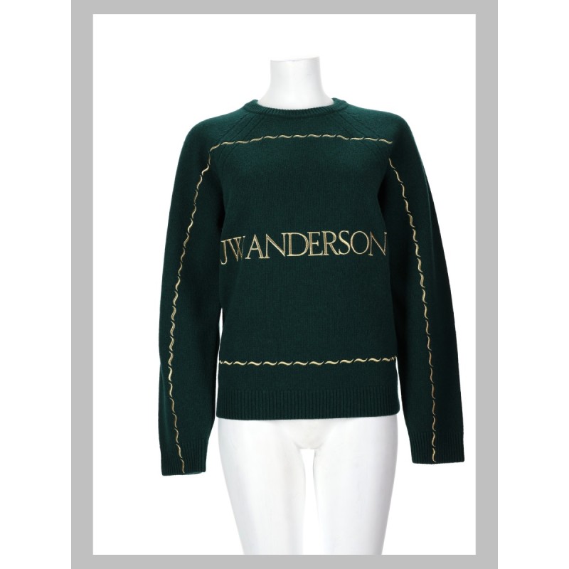 maglia con logo ricamato
