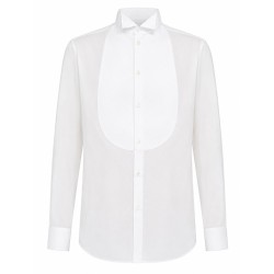 CAMICIA SMOKING IN COTONE