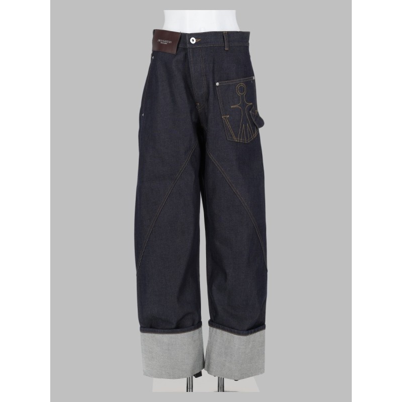 jeans twisted turn-up workwear