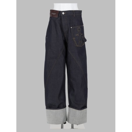 jeans twisted turn-up workwear