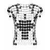 TOP "THE ICONIC SILVER SPARKLE DISCS"
