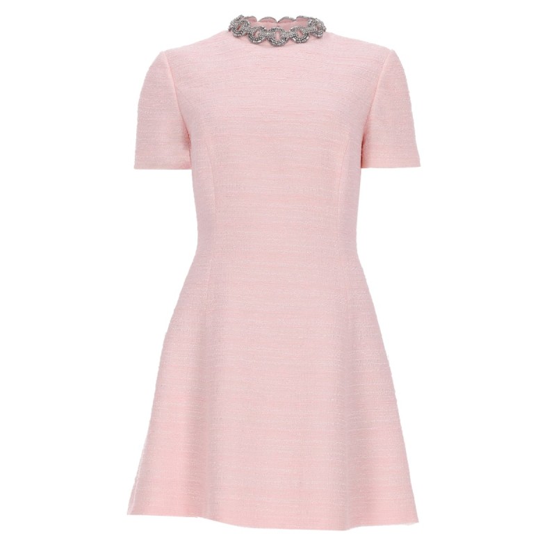 ABITO CORTO IN CRINKLE COTTON TWEED
