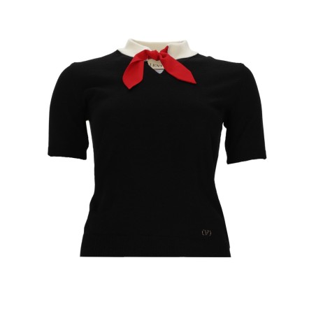 MAGLIA IN LANA CON FIOCCO