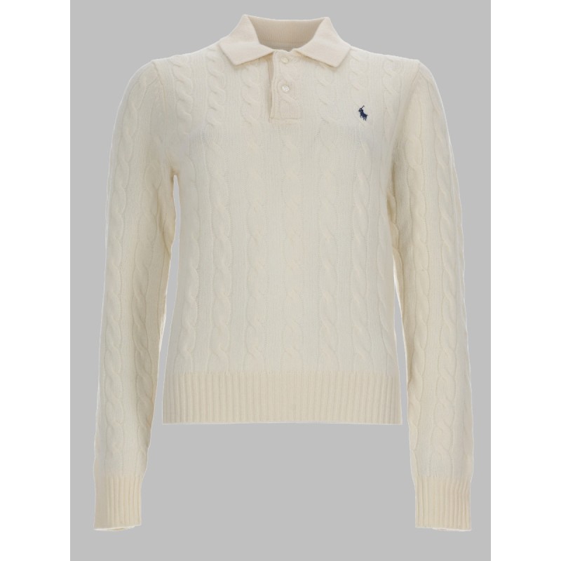 POLO IN MAGLIA CON LOGO