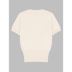 TOP IN MAGLIA "BEA" CON LOGO