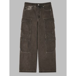 JEANS CARGO IN DENIM DI COTONE