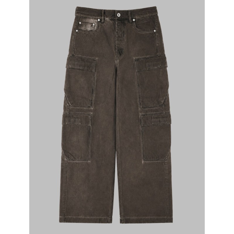 JEANS CARGO IN DENIM DI COTONE