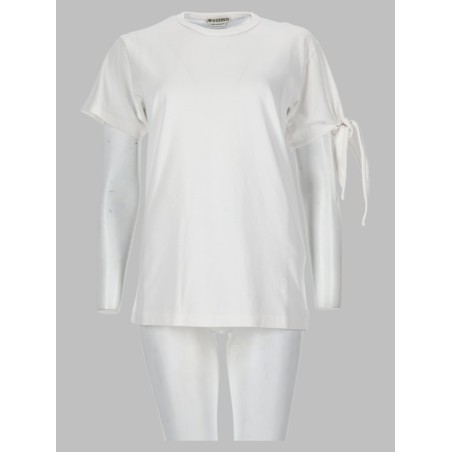t-shirt con manica annodata