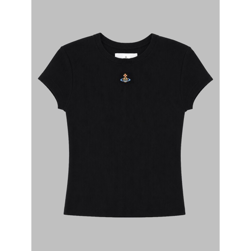 T-SHIRT CROPPED CON LOGO