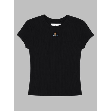 T-SHIRT CROPPED CON LOGO